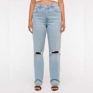Abercrombie Women’s Jean 90s Straight Ultra High Rise Jeans, Size 25 / 0R